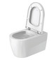 Duravit Wand-Tiefspül-WC Set Me by Starck mit WC-Sitz, Rimless, weiß