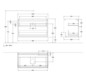 V&B Waschtisch-Unterschrank Finion 100x60,3cm, Abdeckplatte black matt, Midnight Blue Matt Lacquer