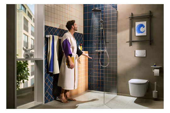 hansgrohe Wand-WC EluPura Original S mit WC-Sitz, weiß, ohne HygieneEffect und SmartClean