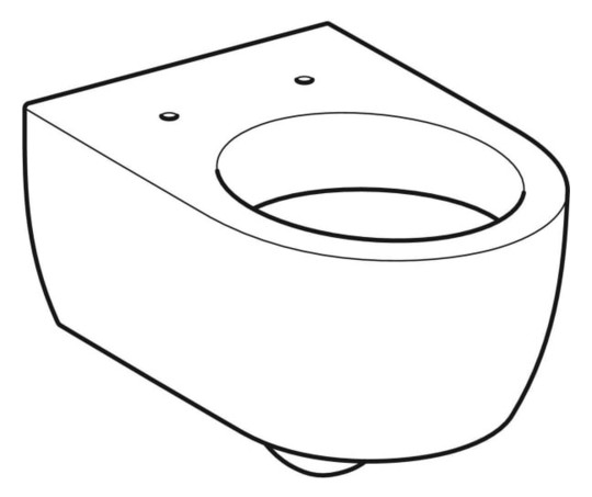 Geberit Wand-Tiefspül-WC iCon 35,5x53cm, geschlossene Form, weiß KeraTect