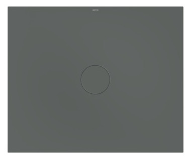 Bette Duschfliese BetteAir 1200 x 1000 mm, smoke, Rechteck, glasierter Titan-Stahl, mit Minimum-Täger