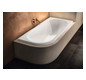 Kaldewei Badewanne CENTRO DUO 1 links 129 170x75cm, Griffloch, Perl-Effekt, Vollantislip, schwarz