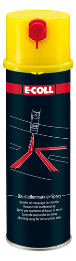 E-COLL-Baustellenmarkierspray, gelb - 500 ml
