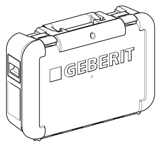 Geberit Koffer FlowFit mit Einsatz 10-0, für Pressgeräte ACO103(1)