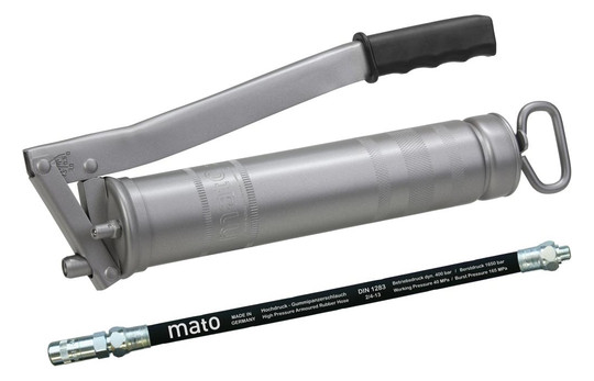mato-Handhebel-Fettpresse E500M mit Schlauch für...