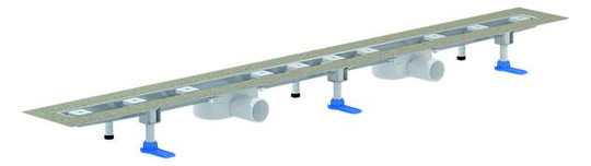 Dallmer Duschrinne CeraLine Nano F Duo 2000, L1 2000/L2 2100/L3 800 mm, DN 50