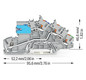 Installationsklemme 32A 0,25-4qmm 3pot gr Mit N-Trennschlitten APL_erf.