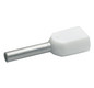 ZW-Aderendhülse 0,5qmm 8mm isol PP ws Cu Polypropylen (PP) verzinnt