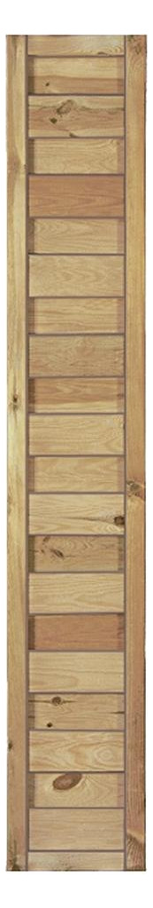 Bild Maxi-Massiv-Zaun 30x180cm Rahmen 45/45mm kdi grün Lamellen geriffelt & geschraub - n.a.-0