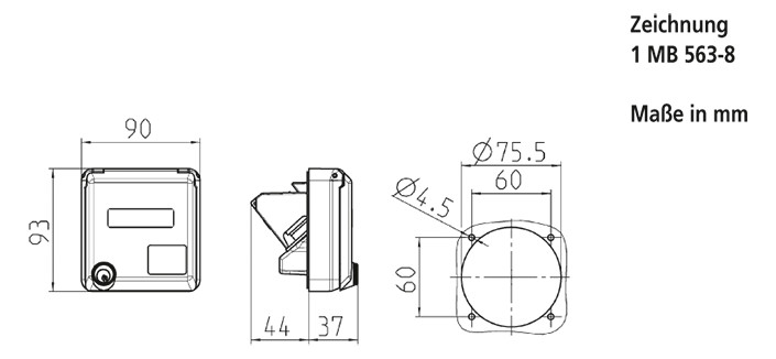 Datendose 2f Cat6 IP44 Cepex UP/Einb RJ45 Kst Unterputz/Einbau