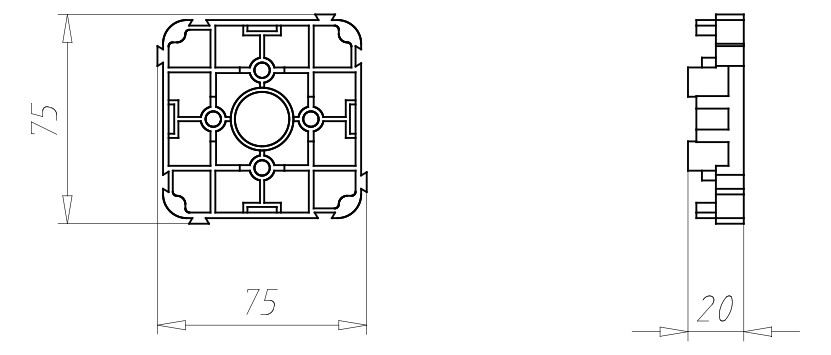 Gegenstütze UP-Dose f.EinbDose f.ZentrDose Geeignet für Einbaudose Gegenstütze UP-Dose f.EinbDose f.ZentrDose Geeignet für Einbaudose