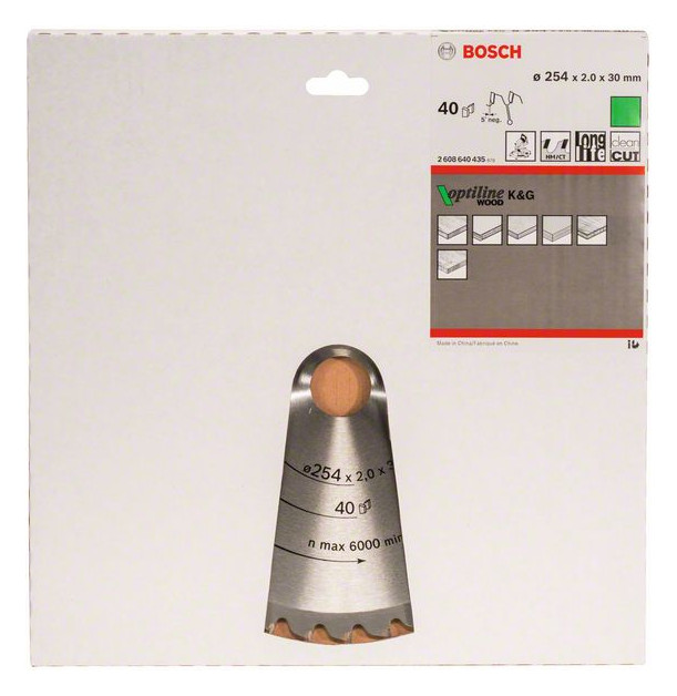 Kreissägeblatt Ø254mm 40Zähne 290mm