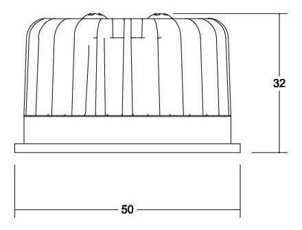 LED-Modul 6W 1LED 17V 3000K 730lm 38° DC LEDmodul