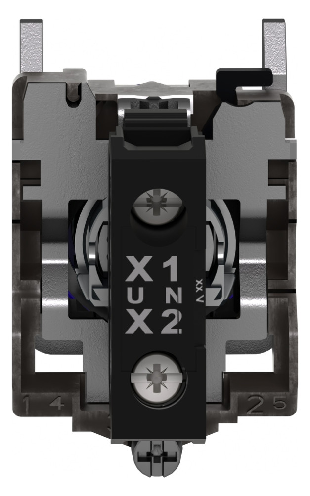 Leuchtmelder komplett 1f LED UC rnd fl Ø22,5mm bl IP65