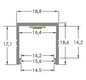 Anbauprofil alu Alu 2000x18,8x17,1mm