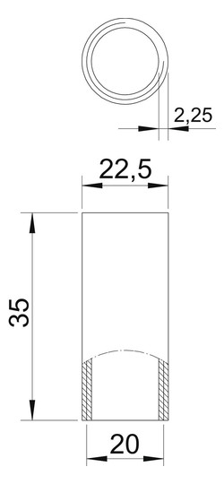 OBO SVM20W ALU Aluminiumverbindungsmuffe 