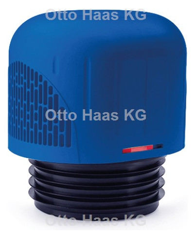 HAAS OHA-Rohrbelüfter DN 70/90/110, blau, mit Frostschutzhaube