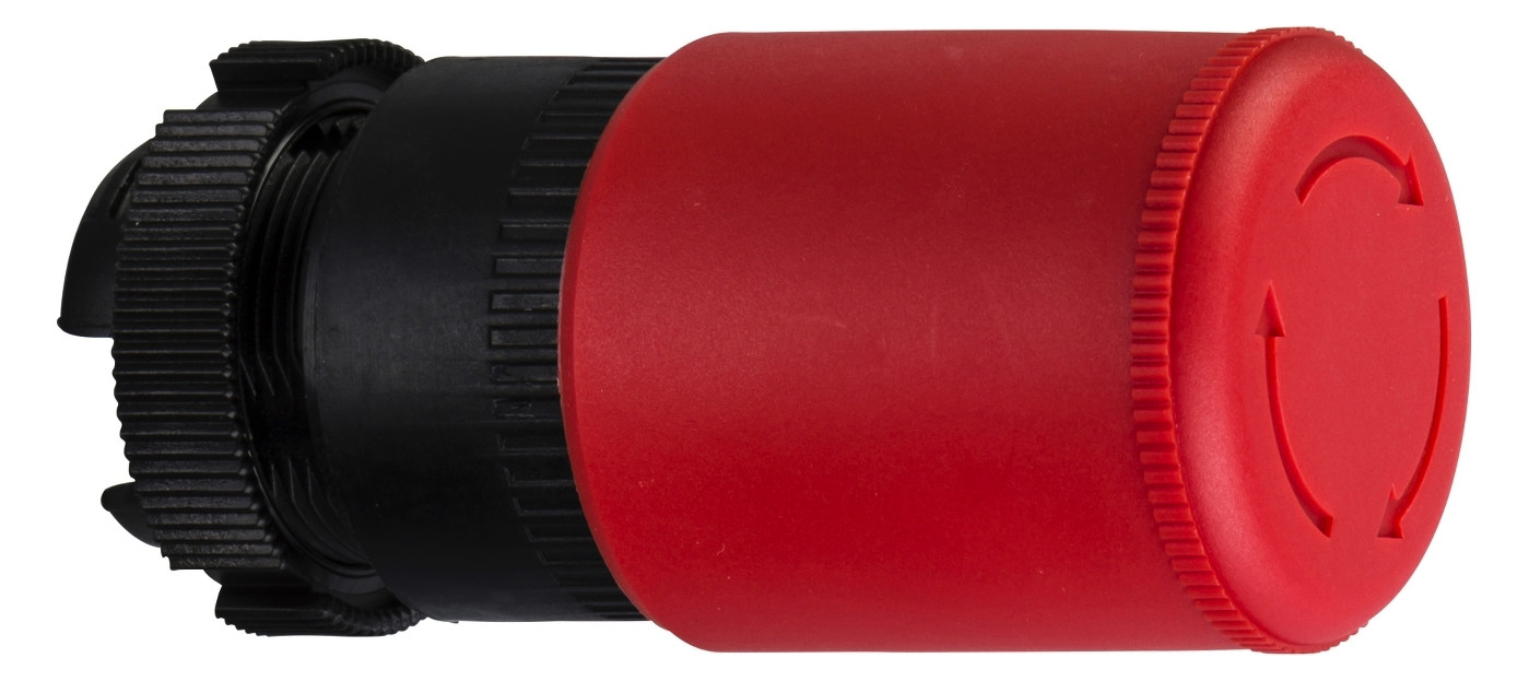 Frontelement für Not-Aus Ø22,5mm rt rnd IP66 fl Schaltfunktion verrastend Dreh