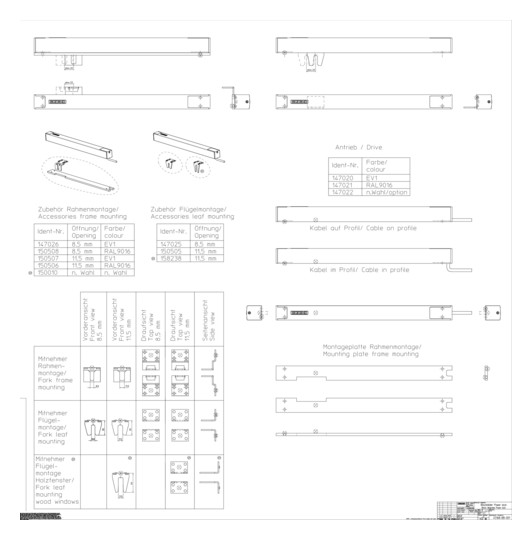 GEZE Riegelantrieb Power Lock 24V 147021 