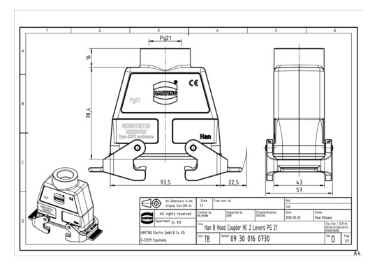 HART Kupplungsgehäuse        09300160730 
