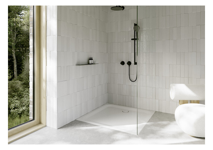 Duschwanne BetteUltra 8743 110x110x3,5cm, Glasur, snow