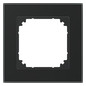 Rahmen 1f ony-sw glz M-PLAN Glas f.GEB-K onyxschwarz Unterputzmontage