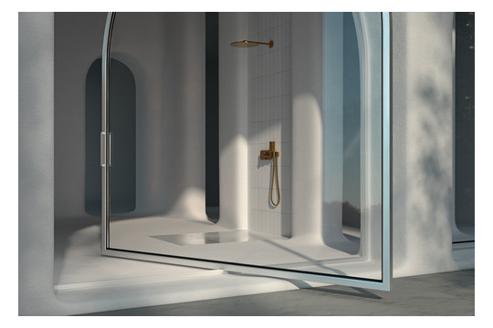 Bette Duschfliese PLUS BetteAir 1500 x 1000 mm, bahama beige, Rechteck, glasierter Titan-Stahl