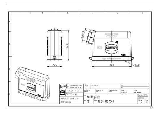 HART Tüllengeh.-Obert. M20   19200161540 