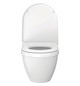 Duravit WC-Sitz Starck 3 ohne Absenkautomatik, Scharniere Edelstahl, weiß