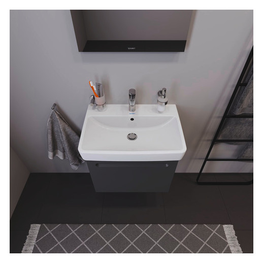 Duravit Waschtisch-Unterschrank No. 1 59 x 42,6 x 47,8 cm, Graphit Matt, 1, Schubkasten, 1 Auszug, wandhängend