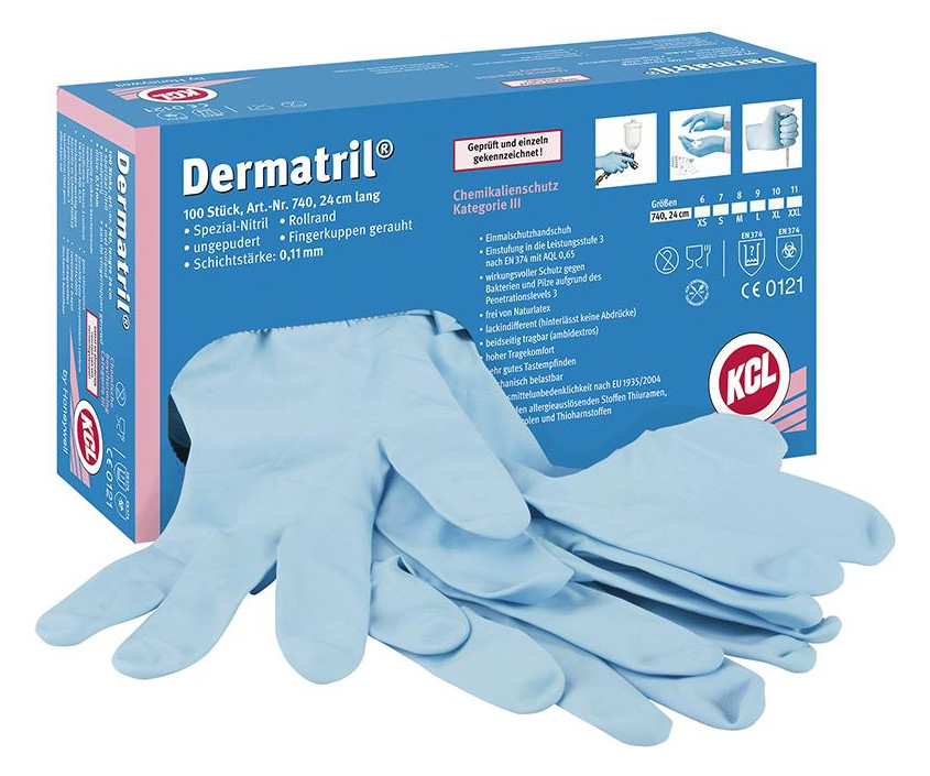 Bild Einweghandschuh Dermatril740, Gr. 6 (Box a 100 St. )-1