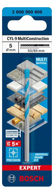 Bild Schlagbohrer EXPERT CYL-9 5x50x85mm Bosc h - BOSCH-2