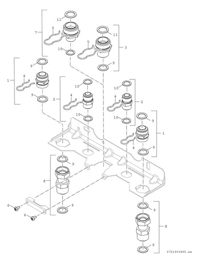 BOSCH Montageanschlussplatte IW-MV-1 für Erdgas
