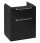 V&B Waschtisch-Unterschrank Subway 2.0 48,5x59x38cm, Griff silber matt, black matt lacquer