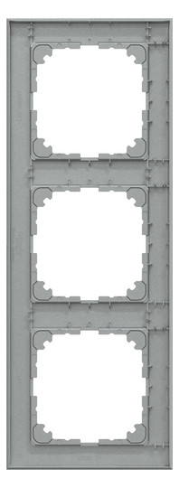 Rahmen 3f alu mt M-Pure Kst f.GEB-K Unterputzmontage Thermopl