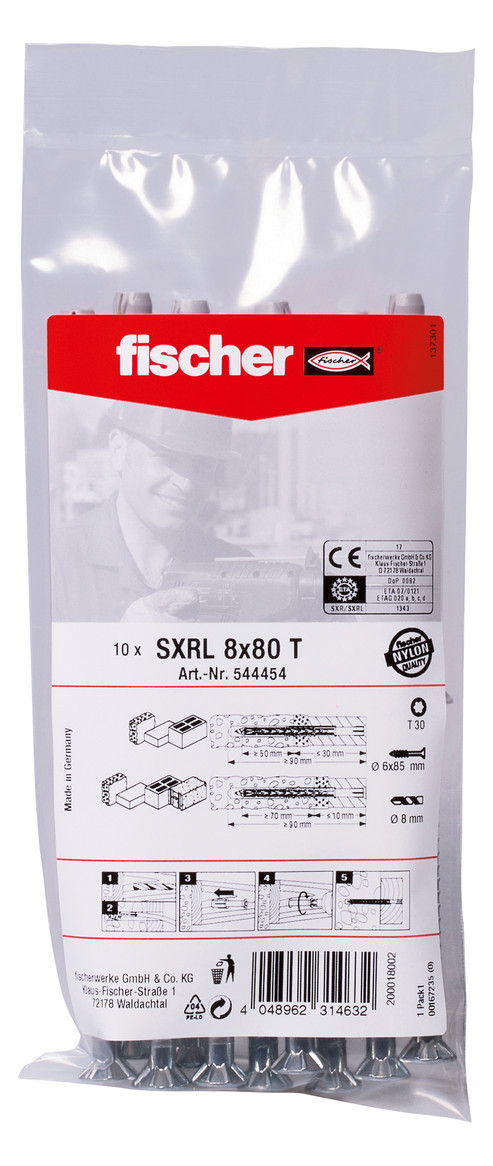 Bild Langschaftdübel SXRL 8x80 T B (10) fisch er - fischer-1