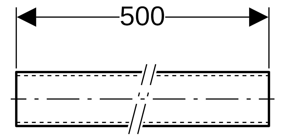 Geberit Tragschiene Pluvia 5 m, galvanisch verzinkt