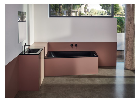 Badewanne BetteSpace S-1140 170x75x42cm, Ecke rechts, ebony