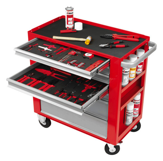 Werkzeugwagen 7Auszüge 920x908x472mm Mit Bremse Mit Bremse lack