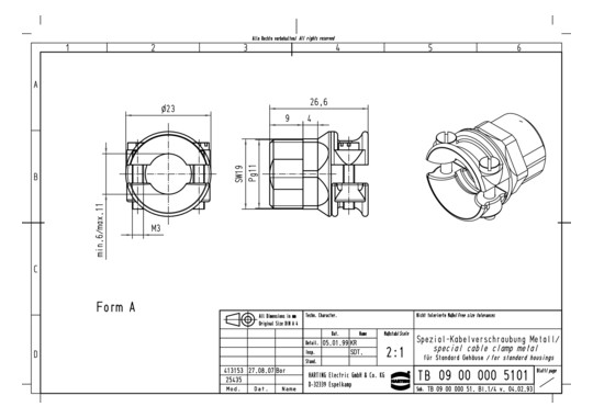 HART Verschraubung Pg11      09000005101 