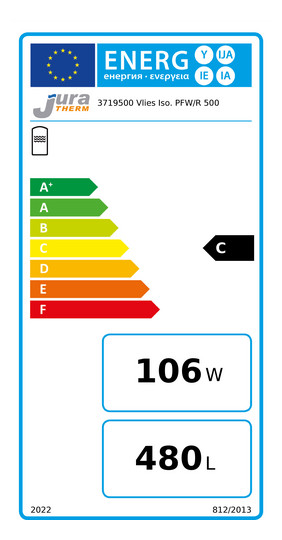 Juratherm Vlies-Isolierung Ecoline PFW/R 500, 100 mm, silber