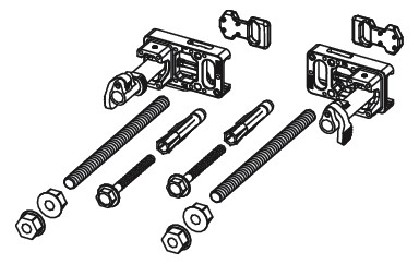 TECE Modulbefestigung TECEprofil Tiefenverstellung und Schnellverschluss