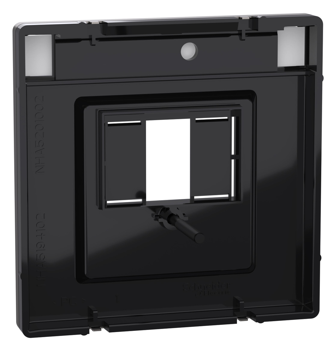 Zentralplatte TAE 3f System Design ni Schraubbef m.Beschr.Feld