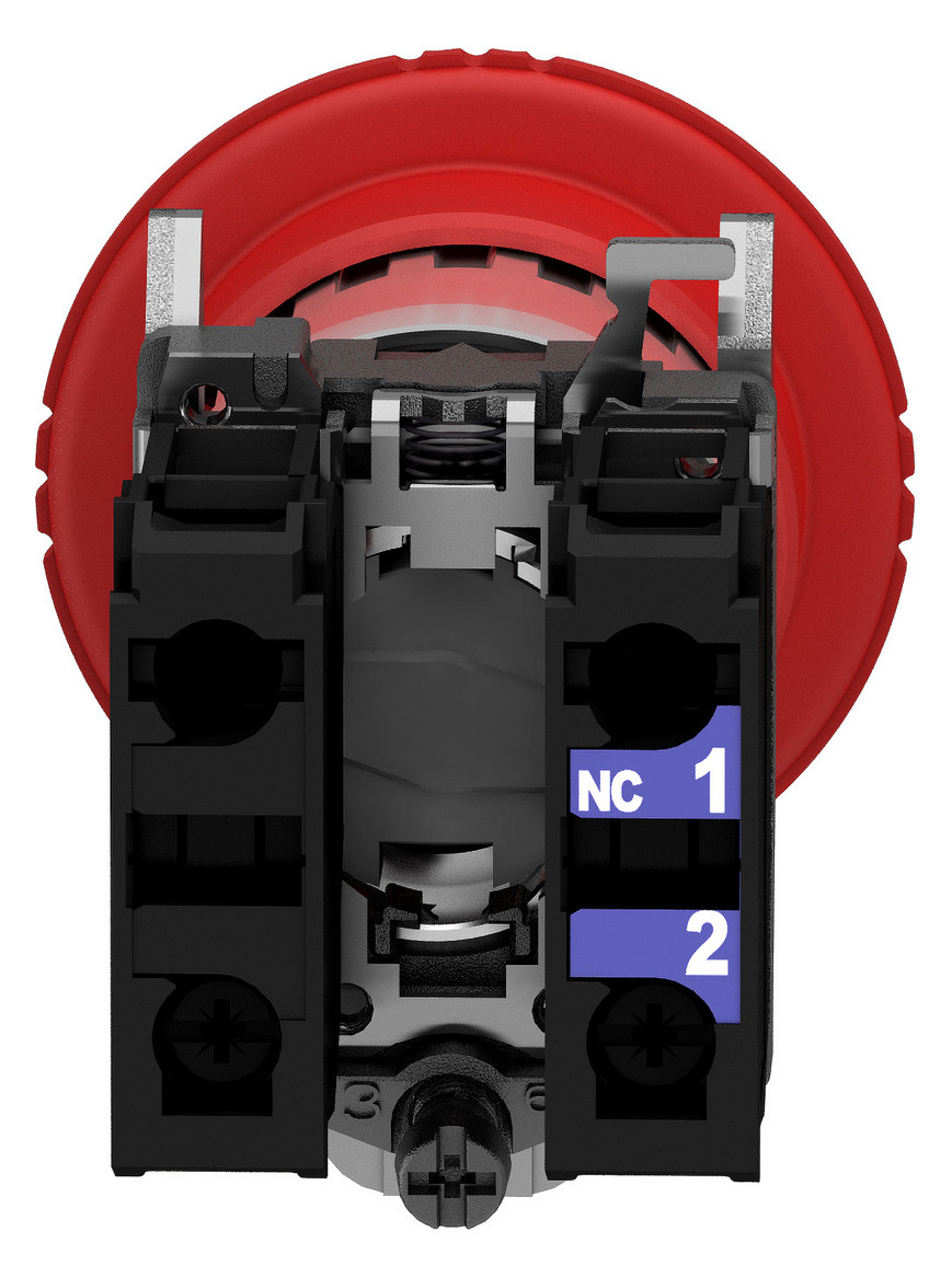 Not-Aus Taster EB IP66 Dreh 2Ö Ø22,5mm Schraub Einb