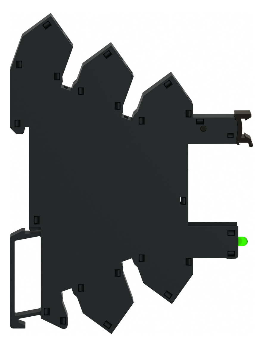Relaissockel Federzug TS35 5Pins Hutschiene TH35 6,2x78,6x101mm