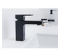 hansgrohe Waschtisch-Einhebelmischer 100 Vernis Shape mit Zugstangen-Ablaufgarnitur, mattschwarz