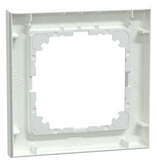 Rahmen 1f akws glz M-Pure Kst f.GEB-K aktivweiß Unterputzmontage Thermopl