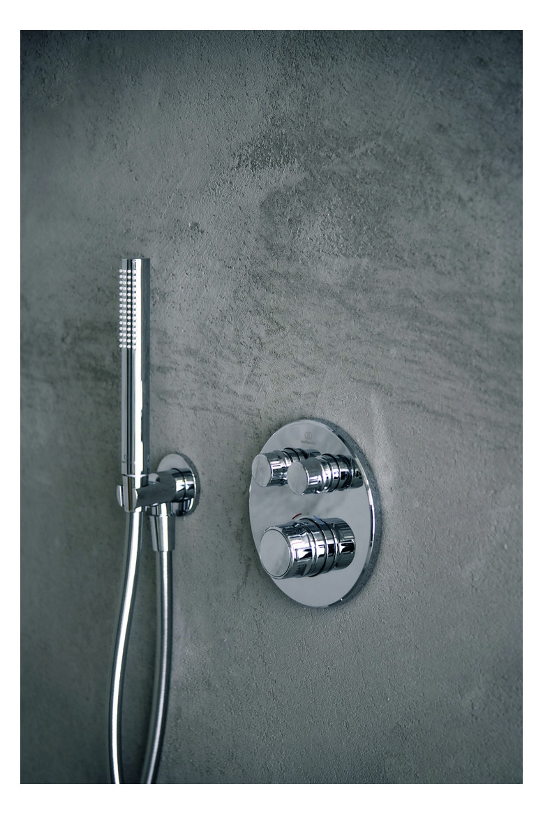 Ideal-Standard Fertigmontageset CeraTherm Navigo rund, 2 Entnahmen, für UP-Brausethermostat, Chrom Ideal-Standard Fertigmontageset CeraTherm Navigo rund, 2 Entnahmen, für UP-Brausethermostat, Chrom