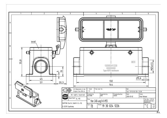 HART Sockelgehäuse M25       19300241226 