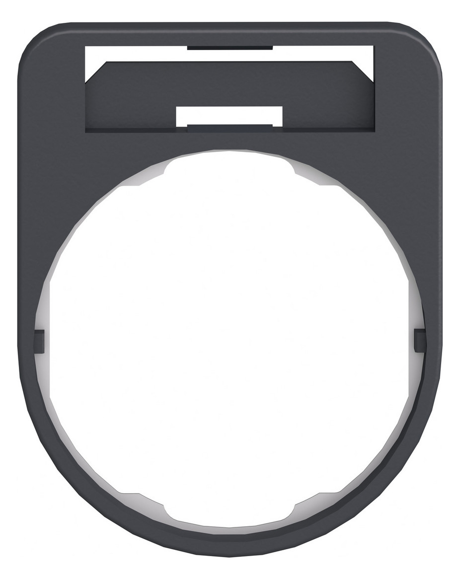 Schildträger 40x50mm Harmony XB5 Wappen sw Ø30mm